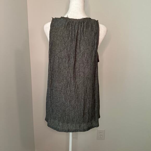 Meadow Rue Anthropologie gray sleeveless textured tank top size M - Picture 5 of 14